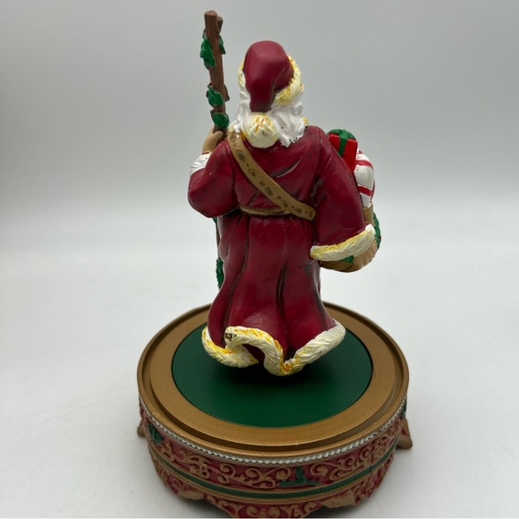 Vtg 1998 Mr Christmas Collectable Dome Santa Clause Rotating Music Box Works - Picture 11 of 15